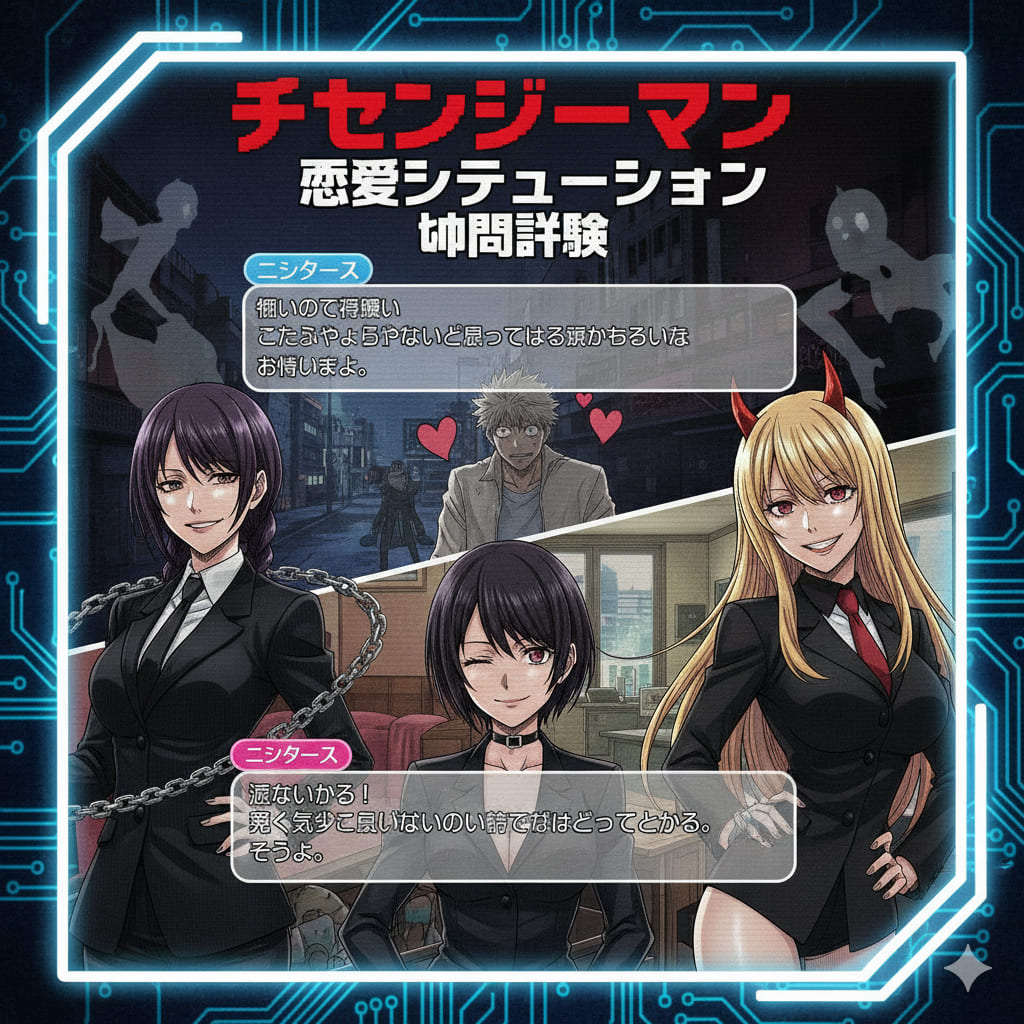 체인소맨 세계관 연애 시뮬레이션 중간고사